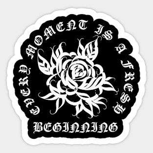 Rose Calligraphy Sticker